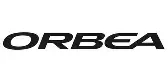 Schwarzes Orbea Logo in moderner Schrift auf weißem Hintergrund